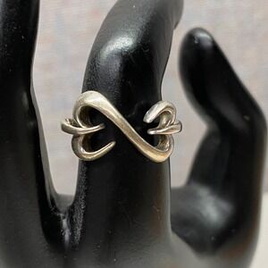 Jane Seymour Kay 925 Sterling Infinite Love Open Heart Promise Ring Size 6